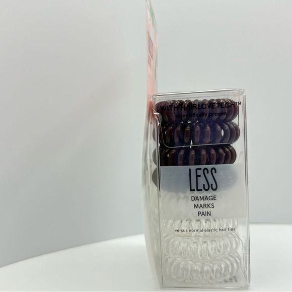 $5 🌸 Invisibobble Original Traceless Hair Ring Multipack Crystal Clear & Brown - Picture 4 of 6